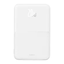 УМБ Baseus MagPro Magnetic Bracket Wireless Fast Charge 5000mAh 20W 2.4A QC3.0+PD3.0 з Бездротовою зарядкою Qi 15W Білий