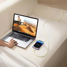 Кабель Baseus Discolor Series Fast Charging Data Cable USB to Lightning 2.4A 1m Жовтий