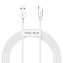 Кабель Baseus Superior Series Fast Charging Data Cable USB to Type-C 66W 11V 6A 2m Білий