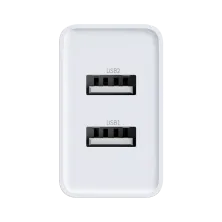 Сетевое зарядное устройство Baseus Speed Mini Dual U Charger 2USB 2.1A 10.5W + Кабель 2.4A USB to Lightning 1м Белый
