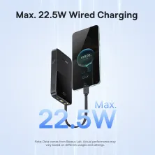 УМБ Baseus EnerFill FC51 Bipow2 Pro 10000mAh 22.5W 2.4A з технологією QC3.0+PD3.0 та Type-C кабелем 22.5W Чорний