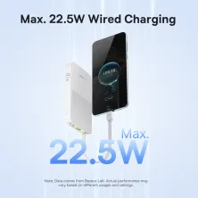УМБ Baseus EnerFill FC51 Bipow2 Pro 10000mAh 22.5W 2.4A з технологією QC3.0+PD3.0 та Type-C кабелем 22.5W Білий