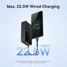 УМБ Baseus EnerFill FC51 Bipow2 Pro 20000mAh 22.5W 2.4A з технологією QC3.0+PD3.0 та Type-C кабелем 22.5W Чорний