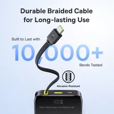 УМБ Baseus EnerFill FC51 Bipow2 Pro 10000mAh 22.5W 2.4A з технологією QC3.0+PD3.0 та Type-C кабелем 22.5W Чорний