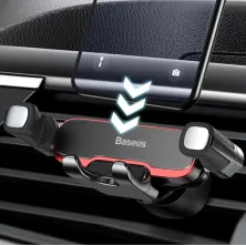 Автодержатель для телефона Baseus Mr Hui Gravity Car Mount Air Outlet в воздуховод Черный